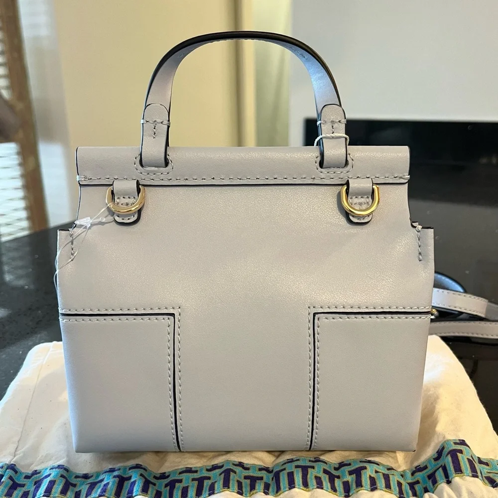 Tory Burch Block-T Mini Satchel - Picture 6 of 10